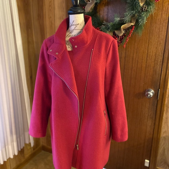 LOFT petite wool moto coat - Picture 2 of 12